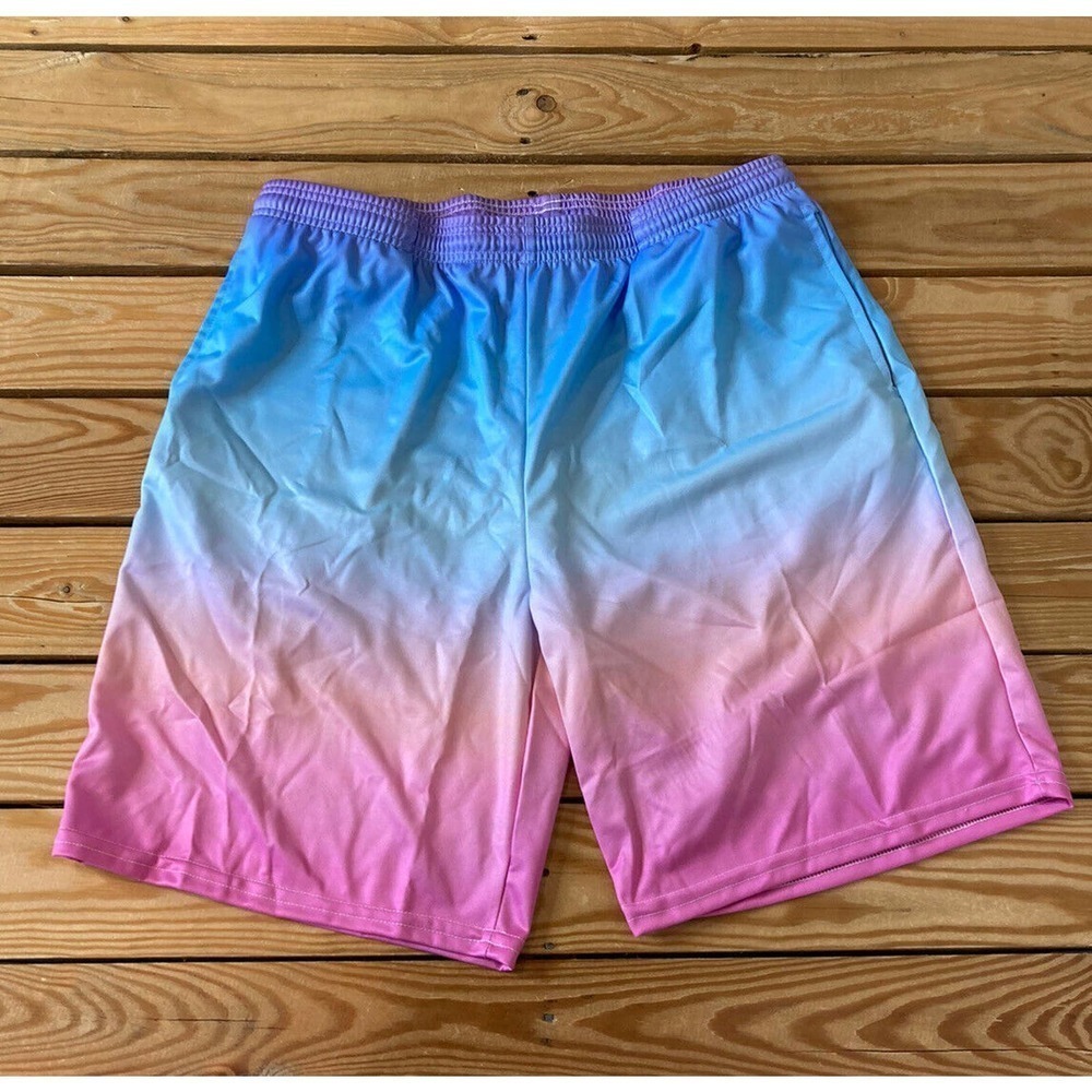NEW Vapor 95 Athletic Shorts Size 36 Men’s Blue Pink Ombré